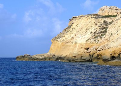 snorkeling, scenery, Akrotiri, sea, cliff