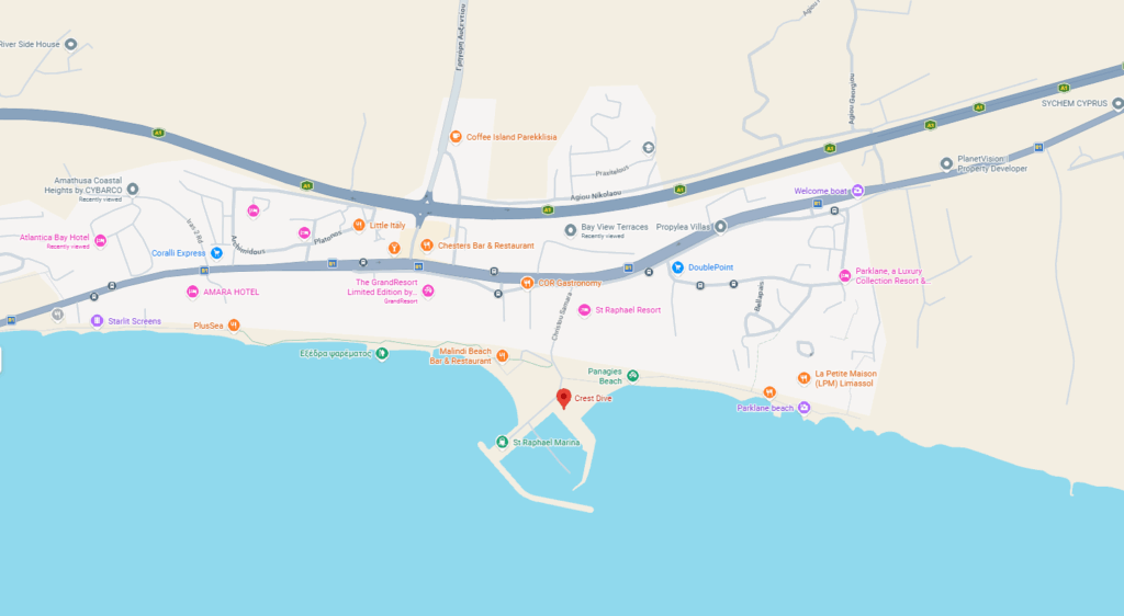 Crest Dive Location Limassol